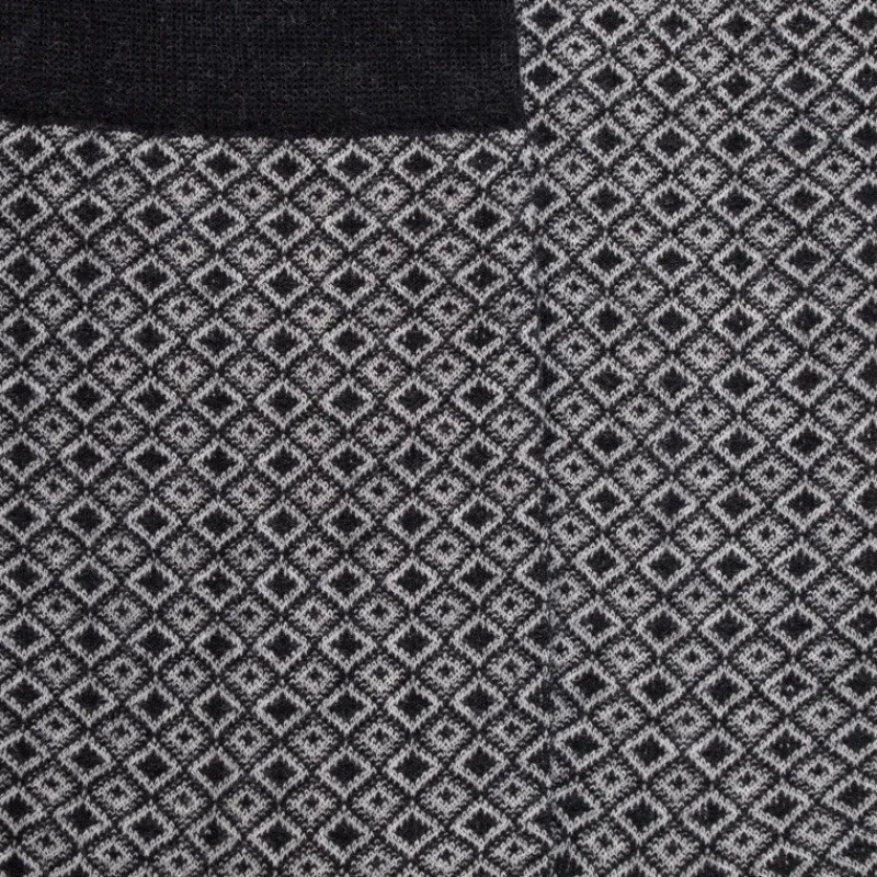 chaussettes_en_coton__mot_1-26.webp Homme Doré Doré Chaussettes^Chaussettes en coton à motifs de diamants pour hommes - Gris anthracite