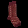 Homme Doré Doré Chaussettes^Chaussettes en coton égyptien pour hommes avec motifs de cubes en 3D -