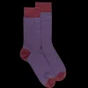 Homme Doré Doré Chaussettes^Chaussettes en coton égyptien pour hommes avec motifs de tissage bicolores -