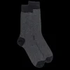 Homme Doré Doré Chaussettes^Chaussettes en coton égyptien pour hommes avec motifs de tissage bicolores -