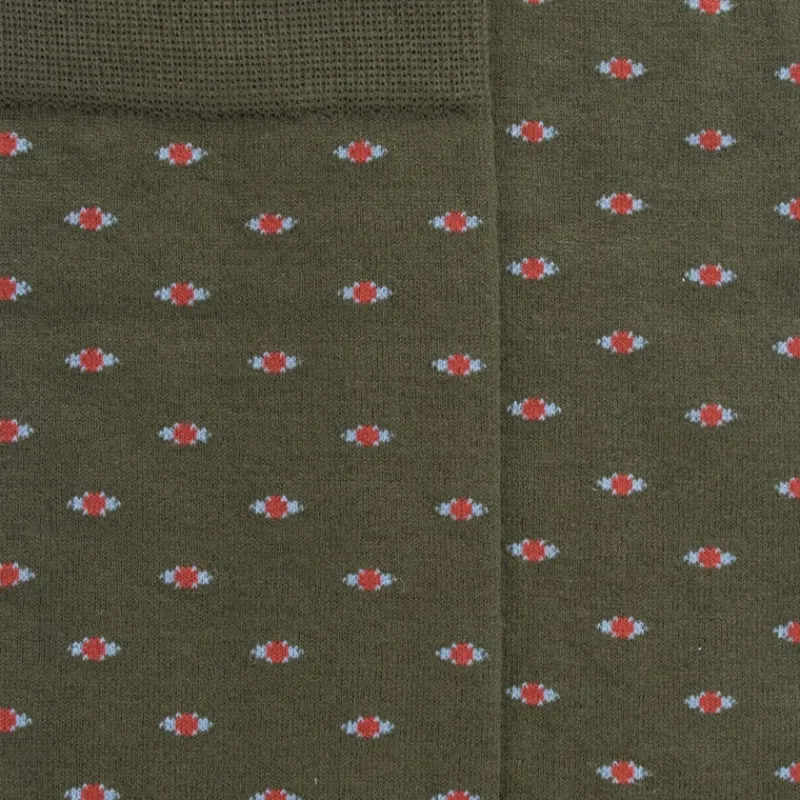 chaussettes_en_coton_gypt_1-19.webp Homme Doré Doré Chaussettes^Chaussettes en coton égyptien pour hommes avec motifs d'yeux - Vert mélèze