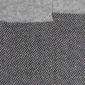 Homme Doré Doré Chaussettes^Chaussettes en coton égyptien pour hommes avec motifs entrelacés - Gris Rocheux