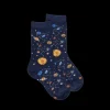 Enfant Doré Doré Chaussettes^Chaussettes en coton motifs planètes - Bleu