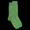 Homme Doré Doré Chaussettes^Chaussettes en coton pour hommes, joueurs de raquette fantaisie -