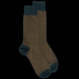 Homme Doré Doré Chaussettes^Chaussettes en laine à motifs pour hommes - Vert thym