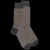 Homme Doré Doré Chaussettes^Chaussettes en laine à motifs pour hommes - Gris étain