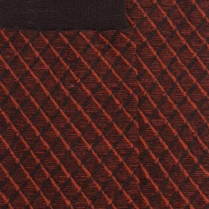 Homme Doré Doré Chaussettes^Chaussettes en laine à motifs pour hommes - Marron Chocolat
