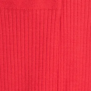 Femme Doré Doré Chaussettes^Chaussettes en laine unie côtelée pour femmes - Rouge groseille