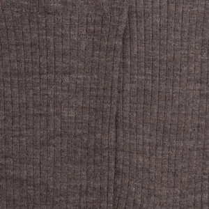 Femme Doré Doré Chaussettes^Chaussettes en laine unie côtelée pour femmes - Brun loutre