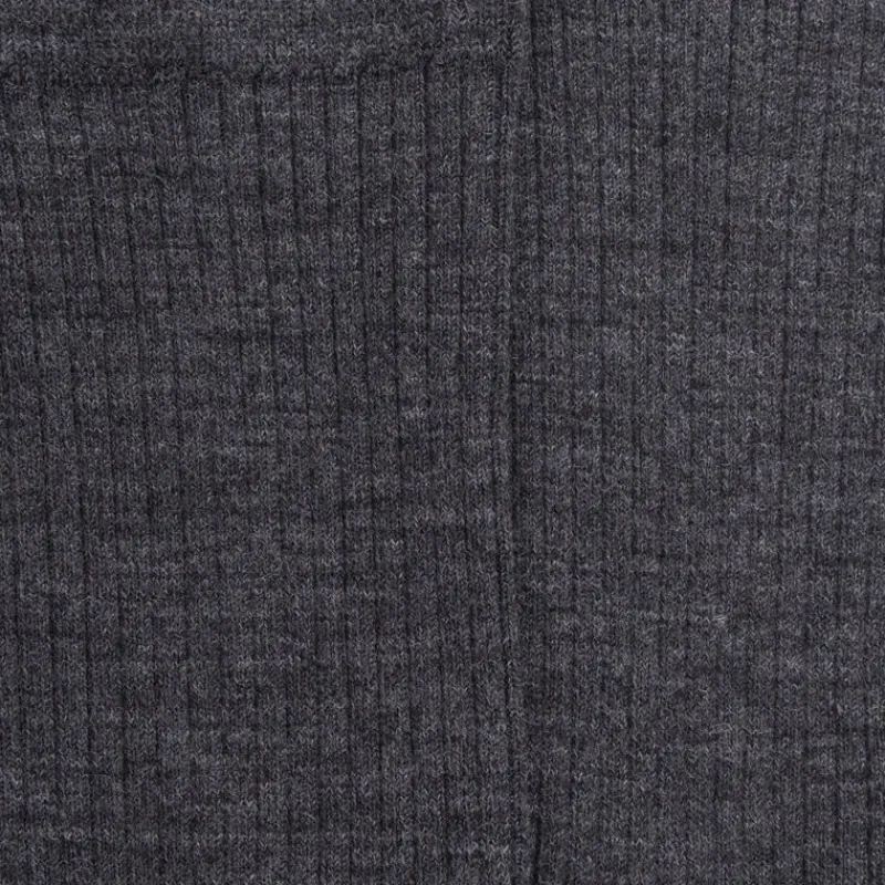chaussettes_en_laine_unie_1-6.webp Femme Doré Doré Chaussettes^Chaussettes en laine unie côtelée pour femmes - Gris étain