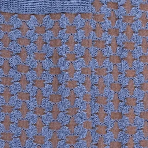 Femme Doré Doré Chaussettes^Chaussettes en viscose à motifs carrés et étoilés pour femmes - Bleu Port