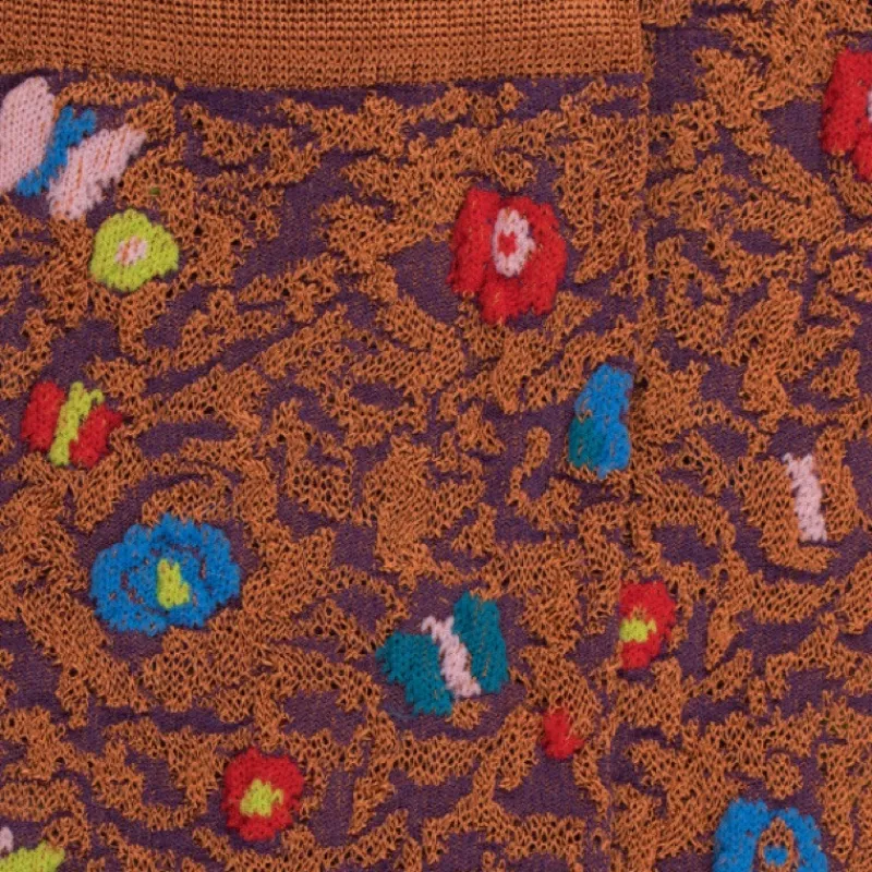 chaussettes_en_viscose_fl_2.webp Femme Doré Doré Chaussettes^Chaussettes en viscose fleurs et papillon -