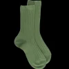 Enfant Doré Doré Chaussettes^Chaussettes enfant côtelées en coton doux - Vert