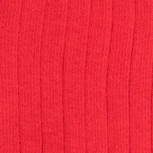 Enfant Doré Doré Chaussettes^Chaussettes enfant côtelées en coton doux - Rouge Ponceau