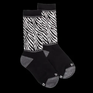 Enfant Doré Doré Chaussettes^Chaussettes enfant en coton à motif zébré -