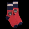 Enfant Doré Doré Chaussettes^Chaussettes enfant en coton à motif loup -