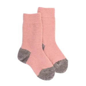 Enfant Doré Doré Chaussettes^Chaussettes enfant en laine polaire - Rose Praline