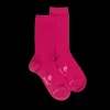 Enfant Doré Doré Chaussettes^Chaussettes enfant en laine et coton - Rose oléandre