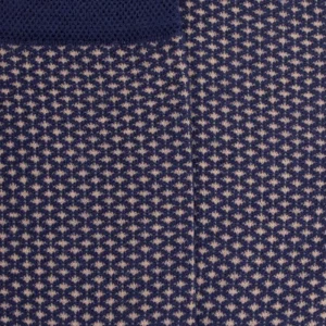 Enfant Doré Doré Chaussettes^Chaussettes enfant en laine à motif micro treillis - Bleu Caban