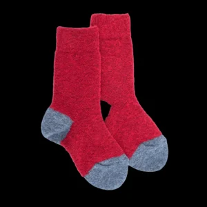Enfant Doré Doré Chaussettes^Chaussettes enfant laine polaire - et bleu