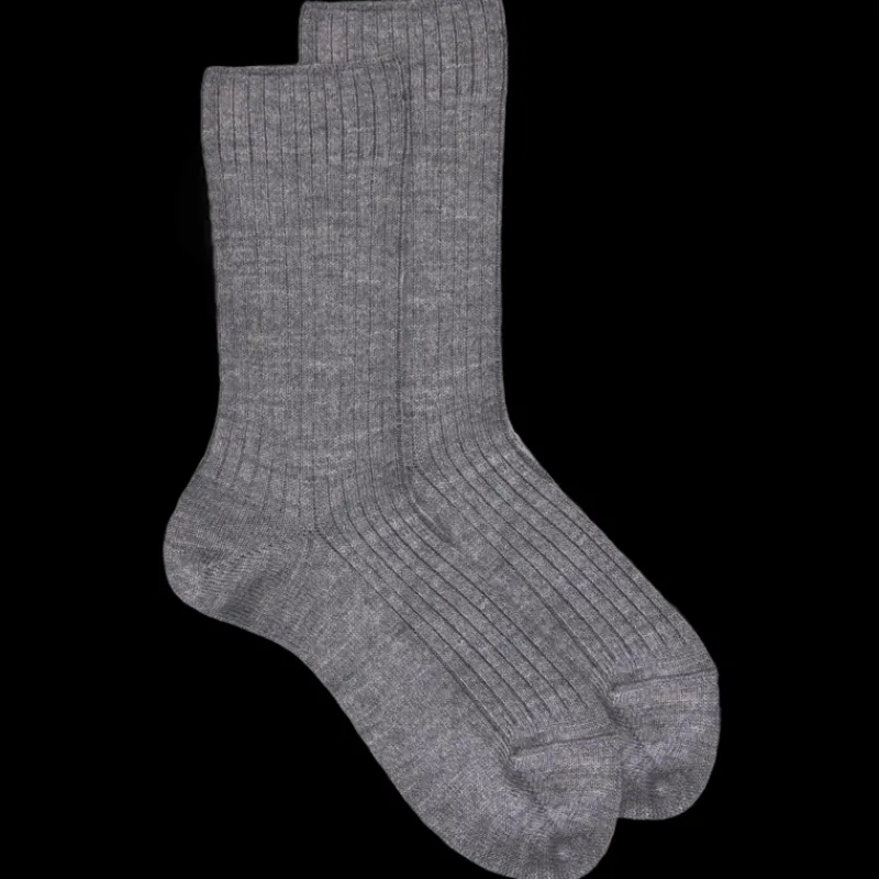 chaussettes_enfants_en_la_0-2.webp Enfant Doré Doré Chaussettes^Chaussettes enfants en laine mérinos - Gris