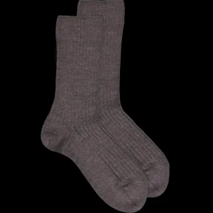 Enfant Doré Doré Chaussettes^Chaussettes enfants en laine mérinos - Brun loutre