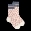 Enfant Doré Doré Chaussettes^Chaussettes enfants en laine polaire motif géométrique - Écru