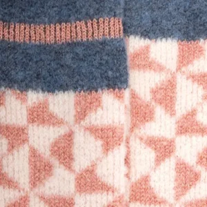 Enfant Doré Doré Chaussettes^Chaussettes enfants en laine polaire motif géométrique - Écru