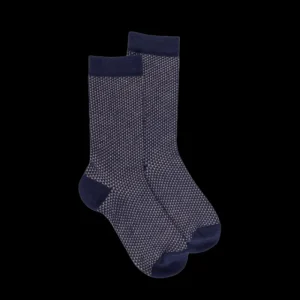 Enfant Doré Doré Chaussettes^Chaussettes fantaisie motifs triangles - Bleu