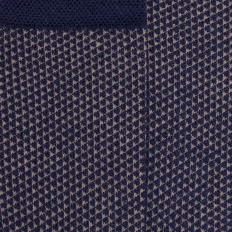 chaussettes_fantaisie_mot_1.webp Enfant Doré Doré Chaussettes^Chaussettes fantaisie motifs triangles - Bleu