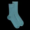 Femme Doré Doré Chaussettes^Chaussettes femme à côtes en fil d'Écosse - Vert Plantain