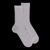 Femme Doré Doré Chaussettes^Chaussettes femme à côtes en fil d'Écosse - Gris Métal