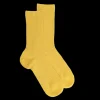 Femme Doré Doré Chaussettes^Chaussettes femme à côtes en fil d'Écosse -