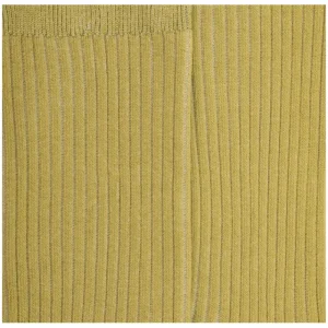 Femme Doré Doré Chaussettes^Chaussettes femme à côtes en fil d'Écosse - Vert Absinthe