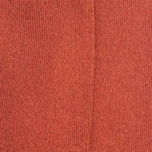 Femme Doré Doré Chaussettes^Chaussettes femme à côtes sans bord élastique en coton - Orange cognac