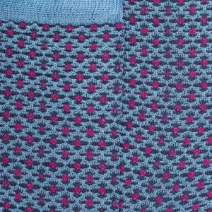 Femme Doré Doré Chaussettes^Chaussettes femme en coton à motif géométrique - Bleu Pirogue