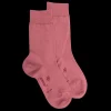 Femme Doré Doré Chaussettes^Chaussettes femme en laine et coton - Rose Jouy