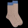 Femme Doré Doré Chaussettes^Chaussettes femme en laine ajouré - Beige Sable