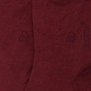 Femme Doré Doré Chaussettes^Chaussettes femme en laine et coton - Rouge pommard