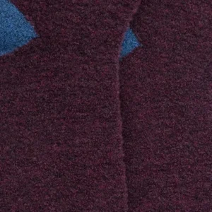 Femme Doré Doré Chaussettes^Chaussettes femme en laine polaire - Bordeaux & Bleu saphir