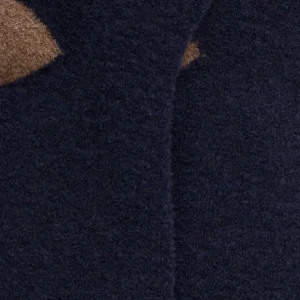 Femme Doré Doré Chaussettes^Chaussettes femme en laine polaire - Bleu marine & Beige seigle