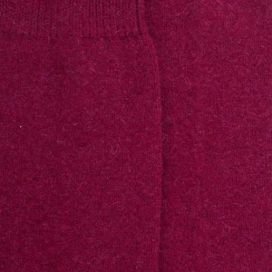 Femme Doré Doré Chaussettes^Chaussettes femme en laine et cachemire - Rouge sangria