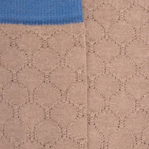 Femme Doré Doré Chaussettes^Chaussettes femme en laine ajouré - Beige Sable