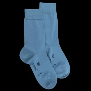 Femme Doré Doré Chaussettes^Chaussettes femme en laine et coton - Bleu Macadam