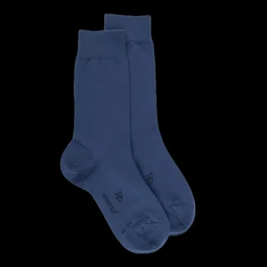 Femme Doré Doré Chaussettes^Chaussettes femme Sensation en laine et coton - Jean foncé