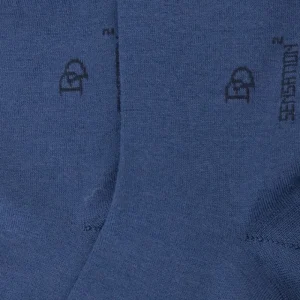 Femme Doré Doré Chaussettes^Chaussettes femme Sensation en laine et coton - Jean foncé