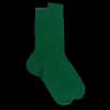 Homme Doré Doré Chaussettes^Chaussettes homme à côtes 100% fil d'Écosse - Vert Chlorophyle
