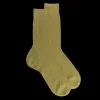 Homme Doré Doré Chaussettes^Chaussettes homme à côtes 100% fil d'Écosse - Vert Absinthe