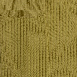 Homme Doré Doré Chaussettes^Chaussettes homme à côtes 100% fil d'Écosse - Vert Absinthe