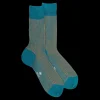 Homme Doré Doré Chaussettes^Chaussettes homme à côtes bicolores en fil d'Écosse -